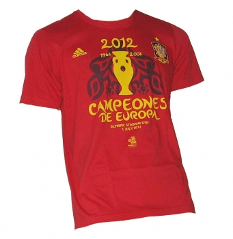 Spanien T-Shirt Europameister 2012 Adidas