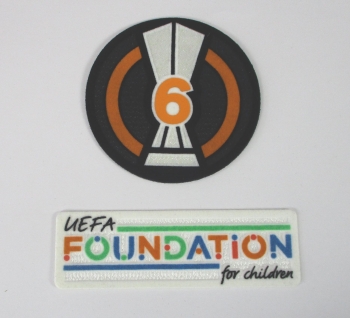 UEFA Europa League Logo Foundation Flock Badge of Honour 6 2021-23