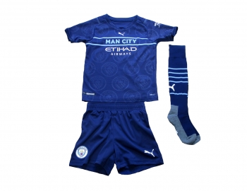 Manchester City Trikot Kindergröße Set 2021/22 Third Puma