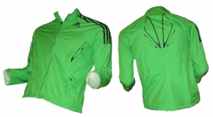 Adidas Damen Laufjacke AdiZero Goretex Green