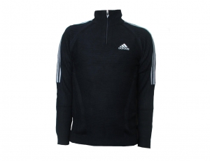 Adidas Pullover Jumper Black 1/4 Zip