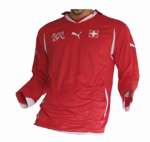 Schweiz Trikot Home 2010/12 Puma Spieleredition Longsleeve