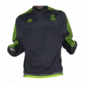 Real Madrid Trainingstop Sweatshirt Grey 2015/16 Adidas XL