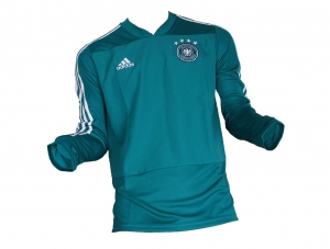 Deutschland DFB Trainingstop Sweatshirt 2017/18 Türkis Adidas Gr. M