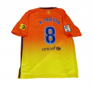 FC Barcelona Trikot Away Kindergröße 2012/13 Nike Andrés Iniesta