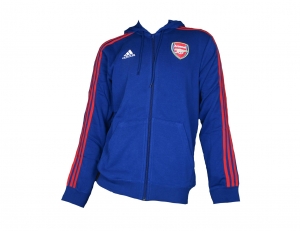 Arsenal London Kapuzenjacke Sweat 3S Adidas Blau